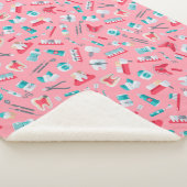 ピンクの歯科パターン シェルパブランケット (3/4)