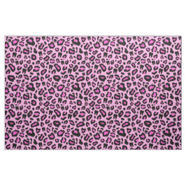 ピンクの歯科ヒョウ柄 ファブリック