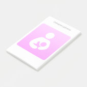 ピンクの母乳で育てるアイコン ポストイット (アングル)