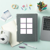 ピンクの毎月のカレンダー シール (iPadカバー)