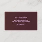 ピンクの毛は名刺を切ります 名刺 (裏面)