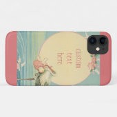 ピンクの毛布に赤ちゃんの女の子とヴィンテージのコウテイペンギン Case-Mate iPhoneケース (裏面(横))