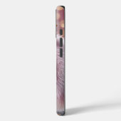 ピンクの毛皮のコートを着たホワイトアヒル Case-Mate iPhoneケース (裏面 / 左)