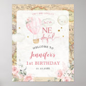 ピンクの気球は彼女の優れた歓迎のサインではない ポスター (正面)