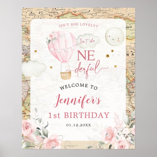 ピンクの気球は彼女の優れた歓迎のサインではない ポスター (正面)