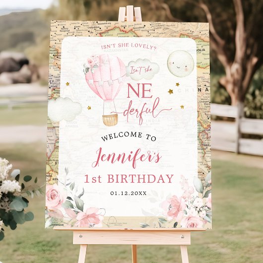 ピンクの気球は彼女の優れた歓迎のサインではない ポスター