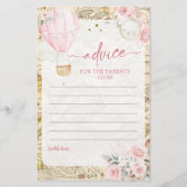 ピンクの気球は彼女は優れたアドバイスカードではない (正面)