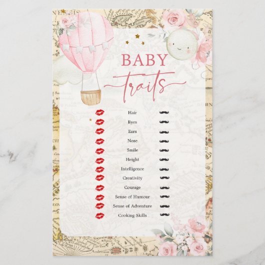 ピンクの気球は彼女は優れたベビー特性ではない (正面)