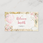 ピンクの気球は彼女は優れた誕生日ではない プレイスカード (裏面)