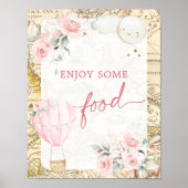 ピンクの気球は彼女は優れた食品の兆候ではない ポスター (正面)