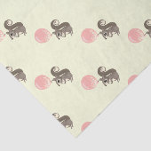 ピンクの気球を持つリス 薄葉紙 (詳細)