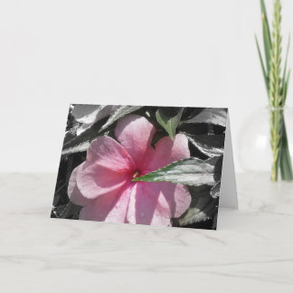 ピンクの気短か カード