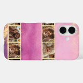 ピンクの水の色と金ゴールド写真 Case-Mate iPhoneケース (裏面 (横))