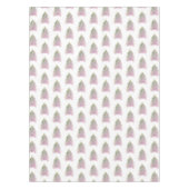 ピンクの水の色のクリスマスツリー芸術的 テーブルクロス (正面)