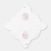 ピンクの水の色のクレスト最初のコミューニオンテイクアウト フェイバーボックス (折り畳みなし)