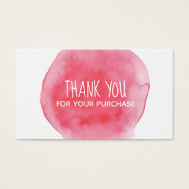 ピンクの水の色のスプラッシュありがとう