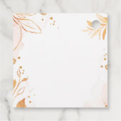 ピンクの水の色のスプラッシュ最初のコミュニッ感謝していション フェイバータグ (裏面)