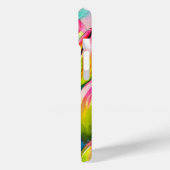 ピンクの水の色のチューリップアート Case-Mate iPhoneケース (裏面 / 左)