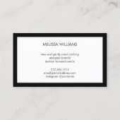 ピンクの水の色のドレスのマネキンポシュマーク販売者 名刺 (裏面)