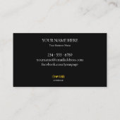 ピンクの水の色のブラシストロークあなたのロゴプロフェッショナル 名刺 (裏面)