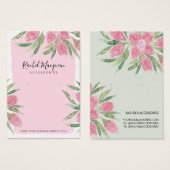 ピンクの水の色のブルーミングフローライヤリングディスプレイ (正面&裏面)