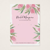 ピンクの水の色のブルーミングフローライヤリングディスプレイ (正面)