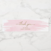 ピンクの水の色のボトルの好意ラベル ペットボトルラベル (シングルラベル)