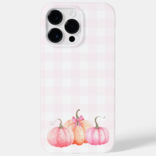 ピンクの水の色の弓カボチャ秋 Case-Mate iPhone 14 PRO MAXケース