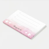 ピンクの水の色の波スターフィッシュマーメイド行うリスト ポストイット (アングル)