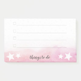 ピンクの水の色の波スターフィッシュマーメイド行うリスト ポストイット