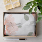 ピンクの水の色の牡丹のフローラの分離 薄葉紙 (ギフト)