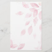 ピンクの水の色の葉は、彼女はゲームカードを言った チラシ (裏面)