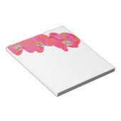ピンクの水の色の蘭 ノートパッド (アングル)