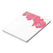ピンクの水の色の蘭 ノートパッド (回転)