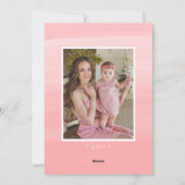 ピンクの水の色アーチ2写真イースターの願い シーズンカード (裏面)