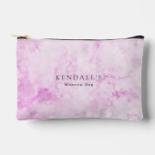 ピンクの水の色エレガント アクセサリーポーチ (正面)