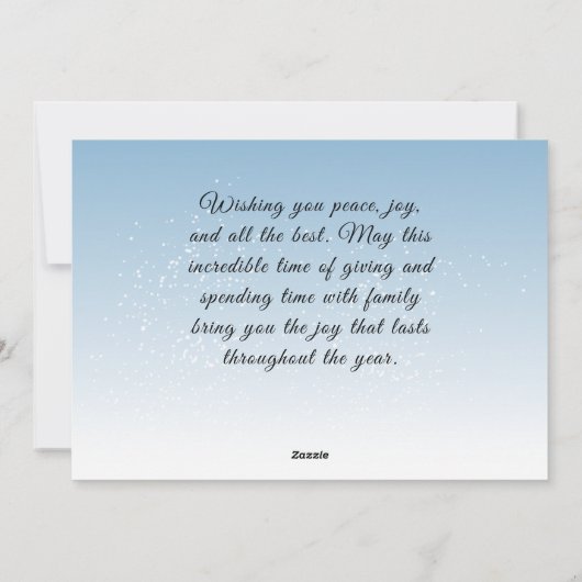 ピンクの水の色クリスマスツリーの芸術的写真 シーズンカード (裏面)