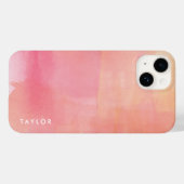 ピンクの水の色グラデーション名 Case-Mate iPhoneケース (裏面 (横))