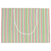 ピンクの水の色デジタル絵を描フラワーズ抱き枕 ラージペーパーバッグ (裏面)