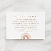 ピンクの水の色レインボーブックリクエスト エンクロージャーカード