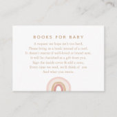 ピンクの水の色レインボーブックリクエスト エンクロージャーカード (正面)