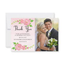 ピンクの水の色Ranunculus's Thank 結婚 You Photo