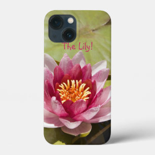 ピンクの水ゆり花クローズアップ写真 iPhone 13 MINIケース