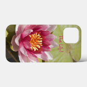 ピンクの水ゆり花クローズアップ写真 Case-Mate iPhoneケース (裏面 (横))