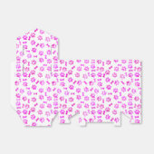 ピンクの水カラーのポープリント フェイバーボックス (折り畳みなし)