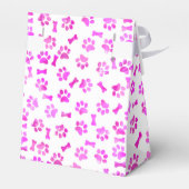 ピンクの水カラーのポープリント フェイバーボックス (裏面サイド)