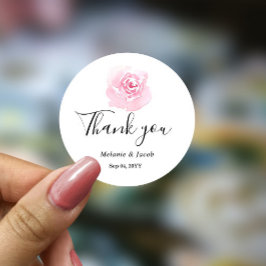 ピンクの水カラーバララウンドシール ラウンドシール