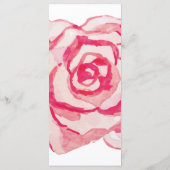 ピンクの水カラーバラ |のメ結婚ニュー メニュー (裏面)