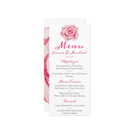 ピンクの水カラーバラ |のメ結婚ニュー メニュー