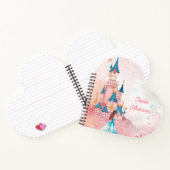 ピンクの水カラープリンセス ノートブック (内部)